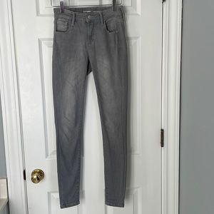 Old Navy Grey Super Skinny Rockstar Jeans; Size 0